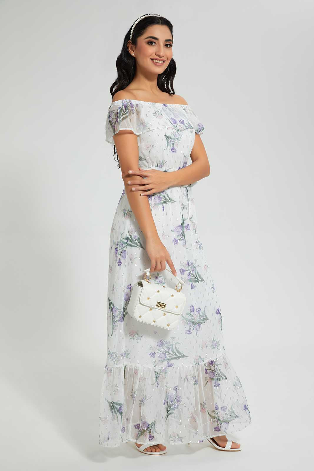 Redtag-White-Floral-Maxi-Dress-Dresses-Women's-