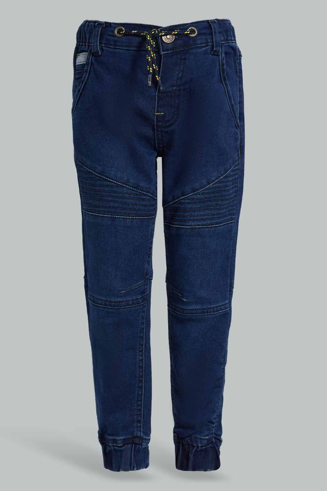 Redtag-Navy-Denim-Jogger-BOY-Jeans,-Category:Jeans,-Colour:Navy,-Deals:2-For-90,-Filter:Boys-(2-to-8-Yrs),-S22C,-Section:Boys-(0-to-14Yrs)-Boys-2 to 8 Years