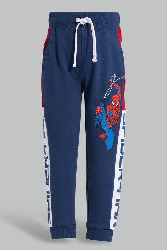 Redtag-Blue-Spiderman-Jogpant-BOY-Joggers,-Category:Joggers,-CHR,-Colour:Blue,-Deals:2-For-90,-Deals:New-In,-Filter:Boys-(2-to-8-Yrs),-New-In-BOY-APL,-S22C,-Section:Kidswear,-TBL-Boys-