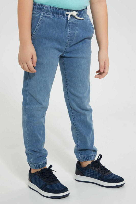 Blue Denim Jean-Jogger