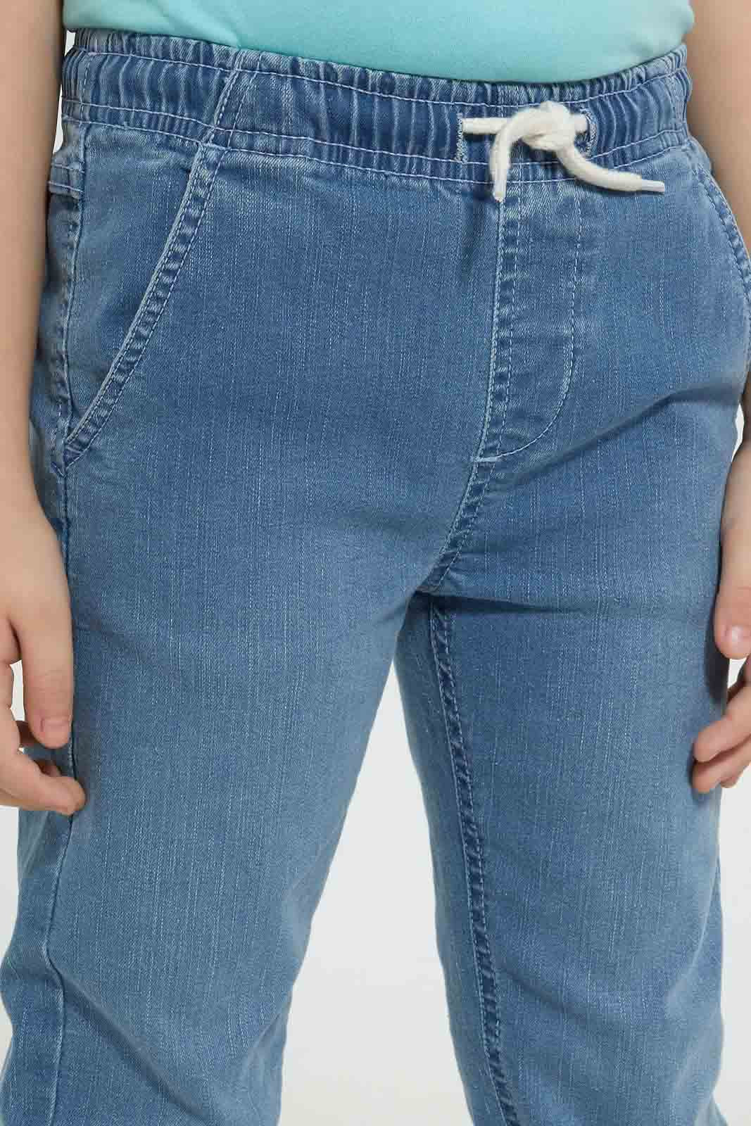 Blue Denim Jean-Jogger