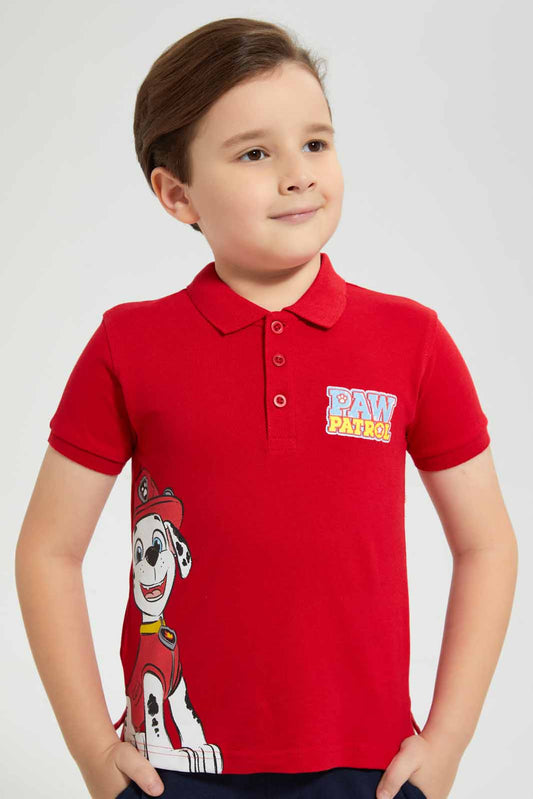 Red Paw Patrol Polo Shirt