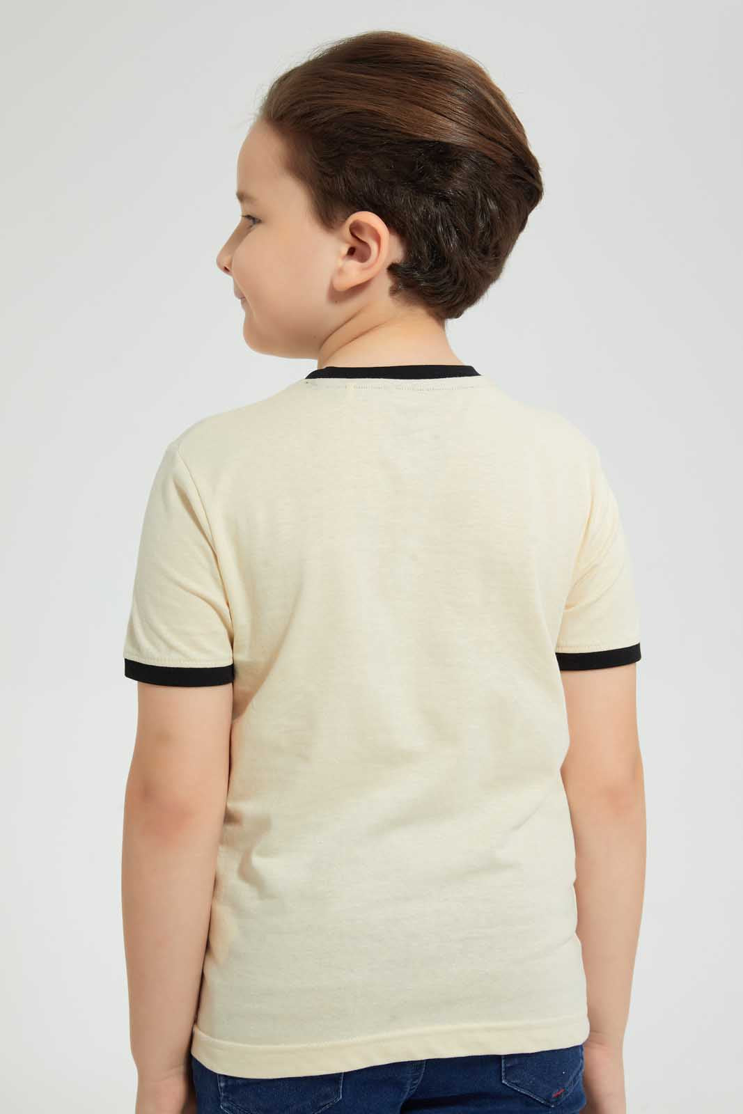 Redtag-Stone-Lazy-Pocket-T-Shirt-Graphic-T-Shirts-Boys-2 to 8 Years