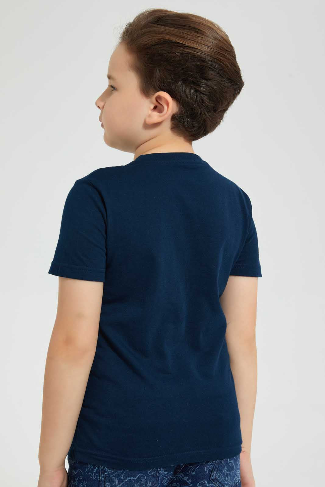 Navy Dino Graphic T-Shirt