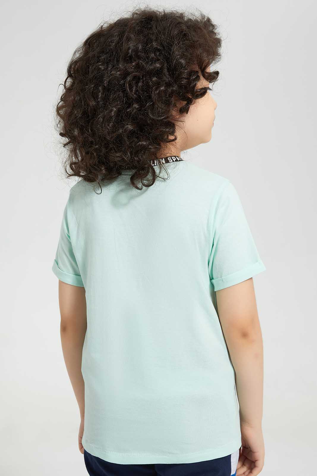 Blue Great Vibes Printed T-Shirt
