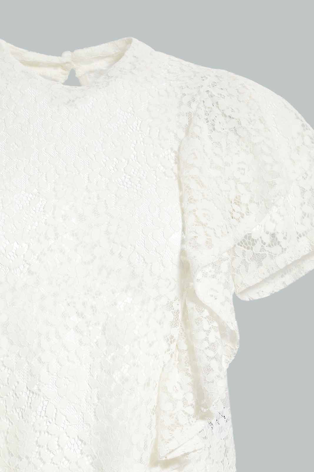 Redtag-Cream-Lace-Blouse-APL,-Category:Blouses,-Colour:Cream,-Deals:New-In,-Festive,-Filter:Women's-Clothing,-New-In-Women-APL,-Non-Sale,-Section:Women,-W22O,-Women-Blouses-Women's-