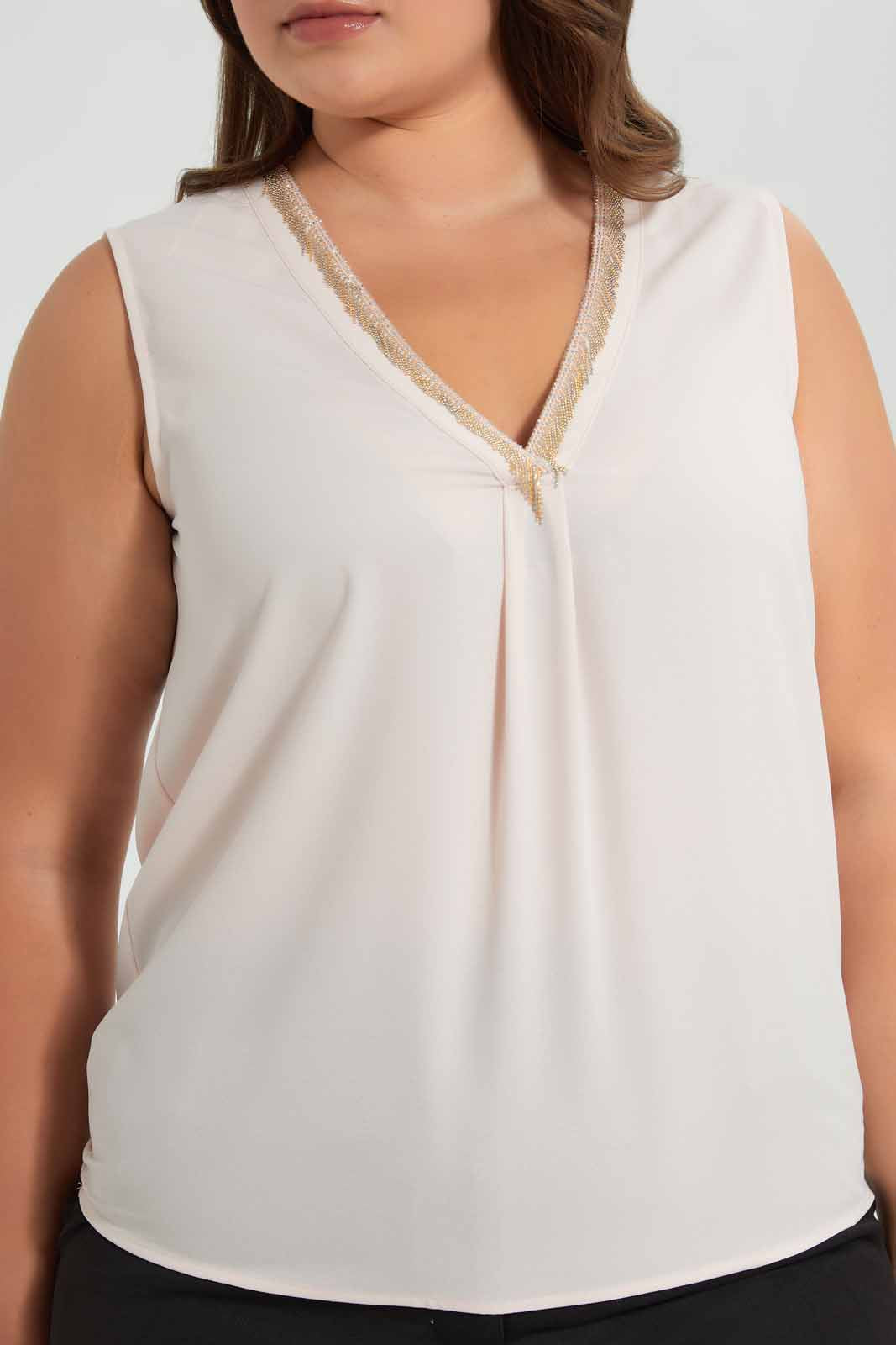 Pink Embellished Blouse