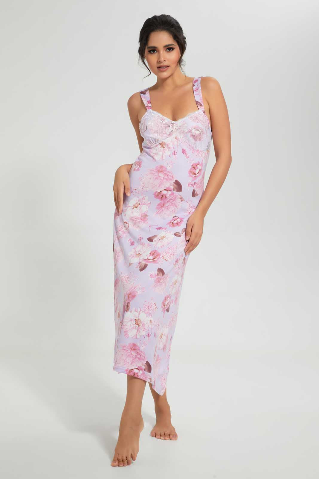 Lilac Floral Chemise