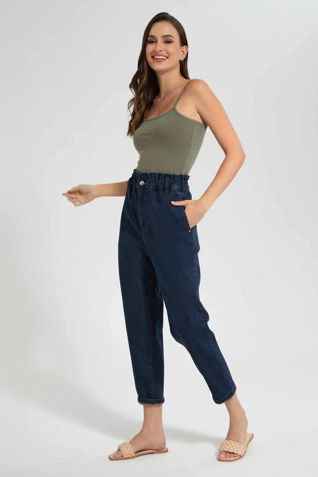 Redtag-Khaki-Plain-Half-Strappy-Vest-Category:Vests,-Colour:Olive,-Filter:Women's-Clothing,-KSH,-New-In,-New-In-Women-APL,-Non-Sale,-S22C,-Section:Women,-Women-Vests-Women's-