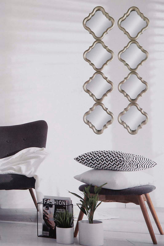 Redtag-Diamond-Pattern-Mirror-Set(2-Piece)-Category:Mirrors,-Colour:Multicolour,-Deals:New-In,-Filter:Home-Decor,-HARMONY,-HMW-HOM-Wall-Decor-&-Mirrors,-New-In-HMW-HOM,-Non-Sale,-Section:Homewares,-W22O-Home-Decor-