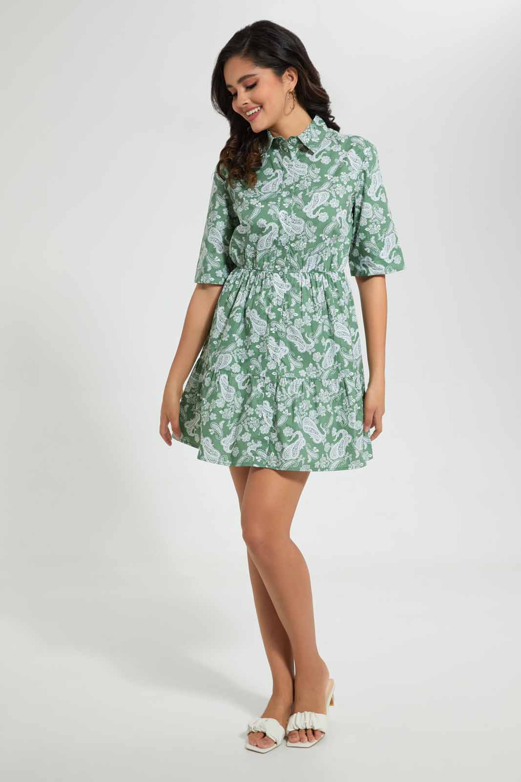 Redtag-Assorted-Printed-Poplin-Shirt-Dress-Dresses-Women's-