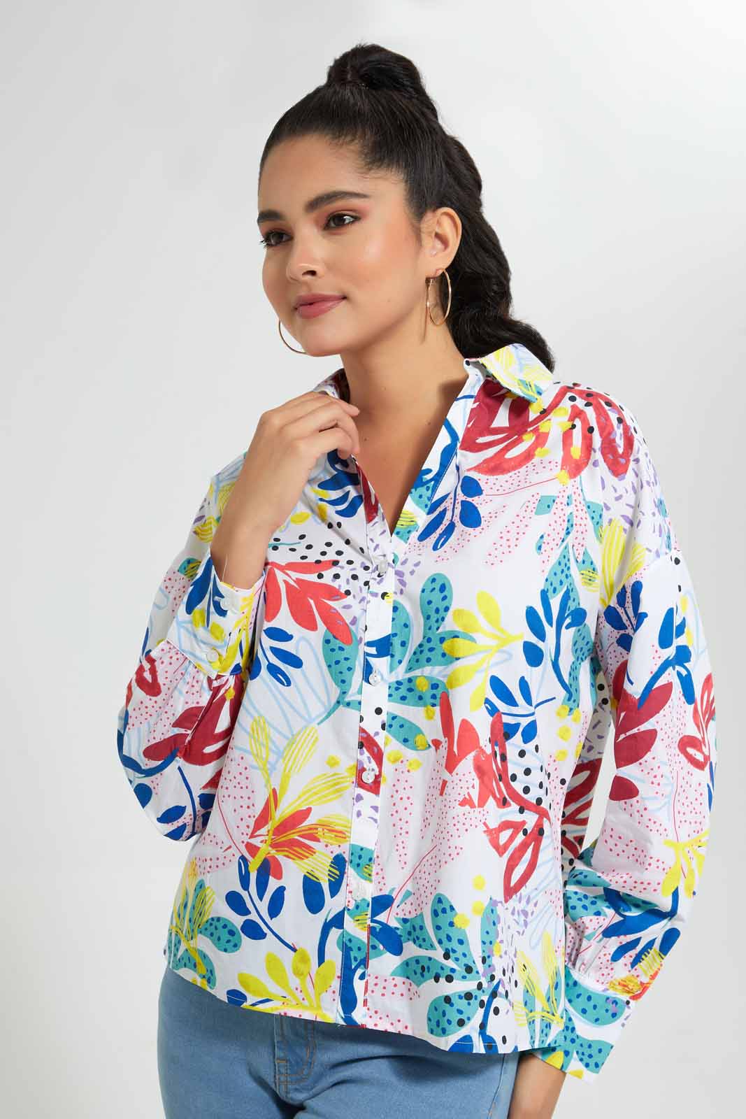 Redtag-Assorted-Printed-Poplin-Shirt-Casual-Shirts-Women's-