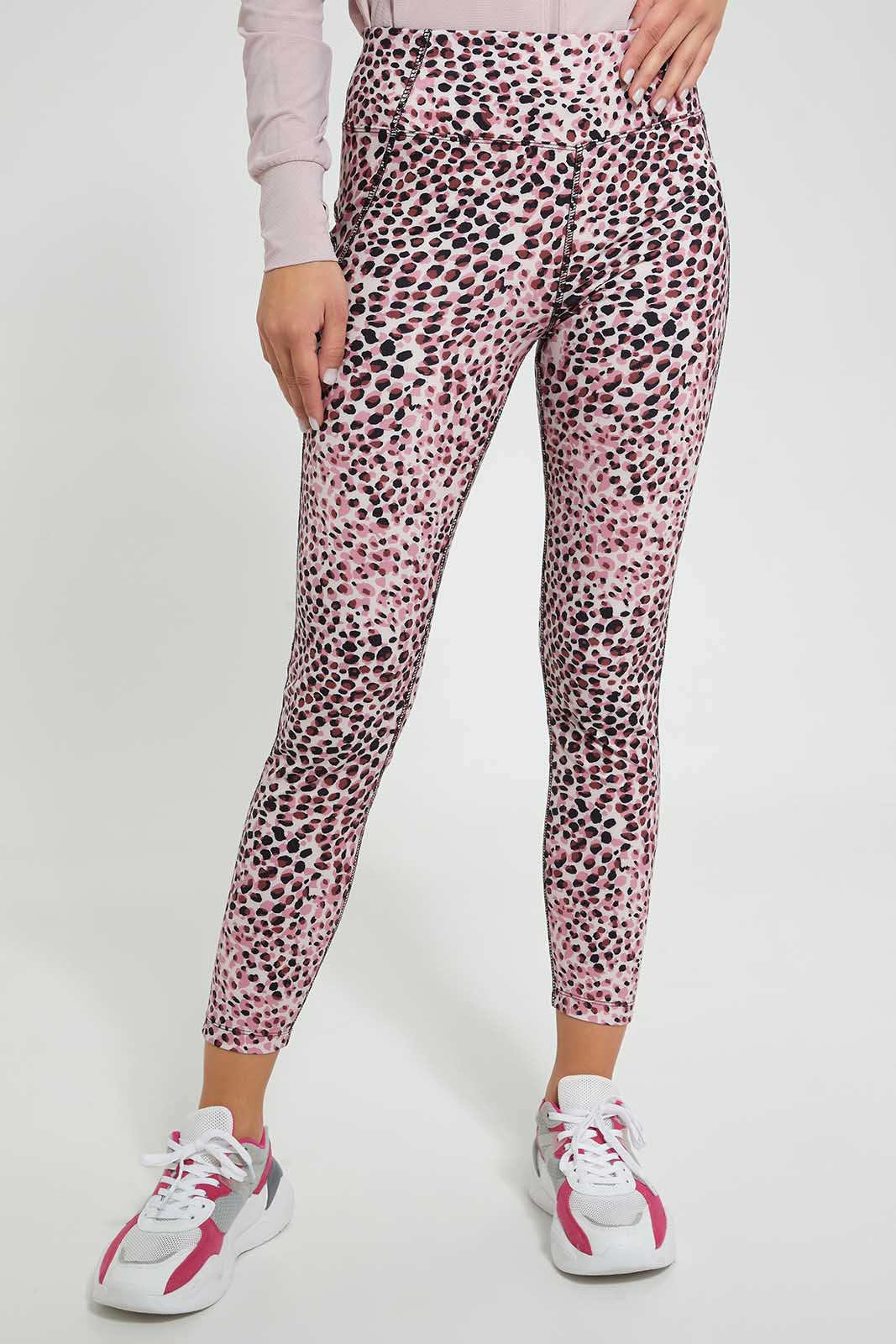 Redtag-Pink-Allover-Printed-Active-Pant-Joggers-Women's-