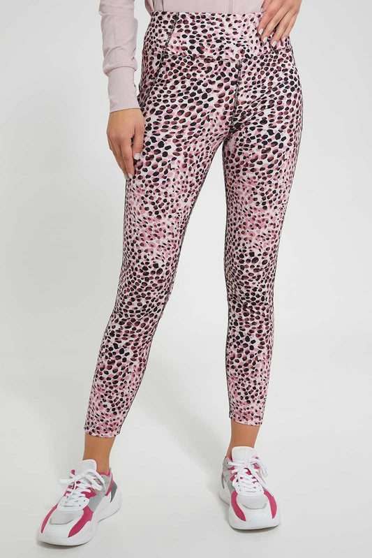 Redtag-Pink-Allover-Printed-Active-Pant-Joggers-Women's-
