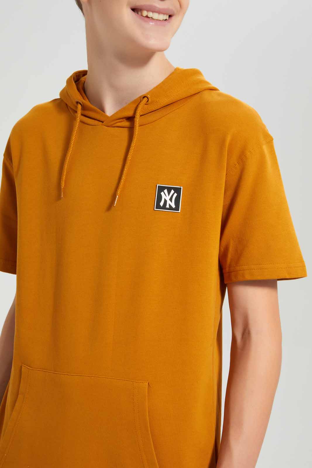 Redtag-Mustard-Keyshape-SweaT-Shirt-Sweatshirts-Senior-Boys-9 to 14 Years