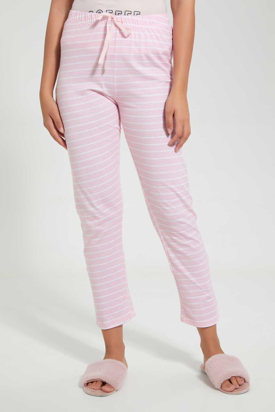 Redtag-Pink-Cuddles-Printed-Pyjama-Set-Pyjama-Sets-Women's-