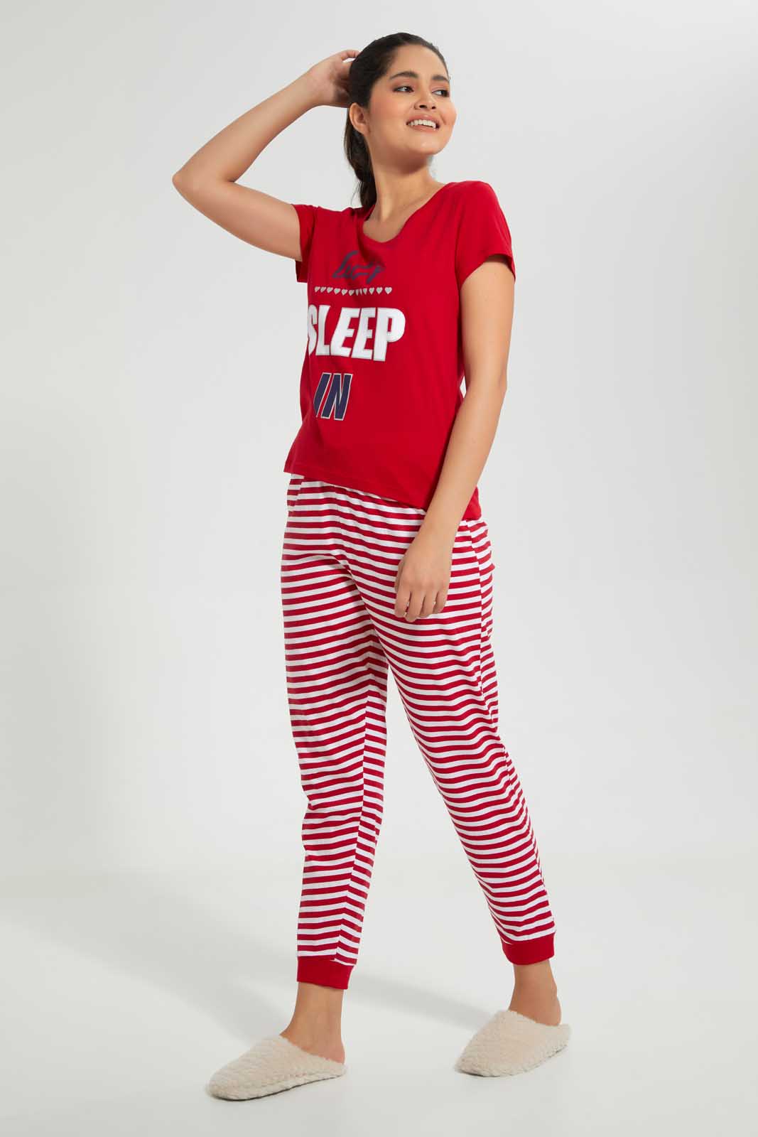Redtag-Red-Lets-Sleep-Printed-Pyjama-Set-Pyjama-Sets-Women's-
