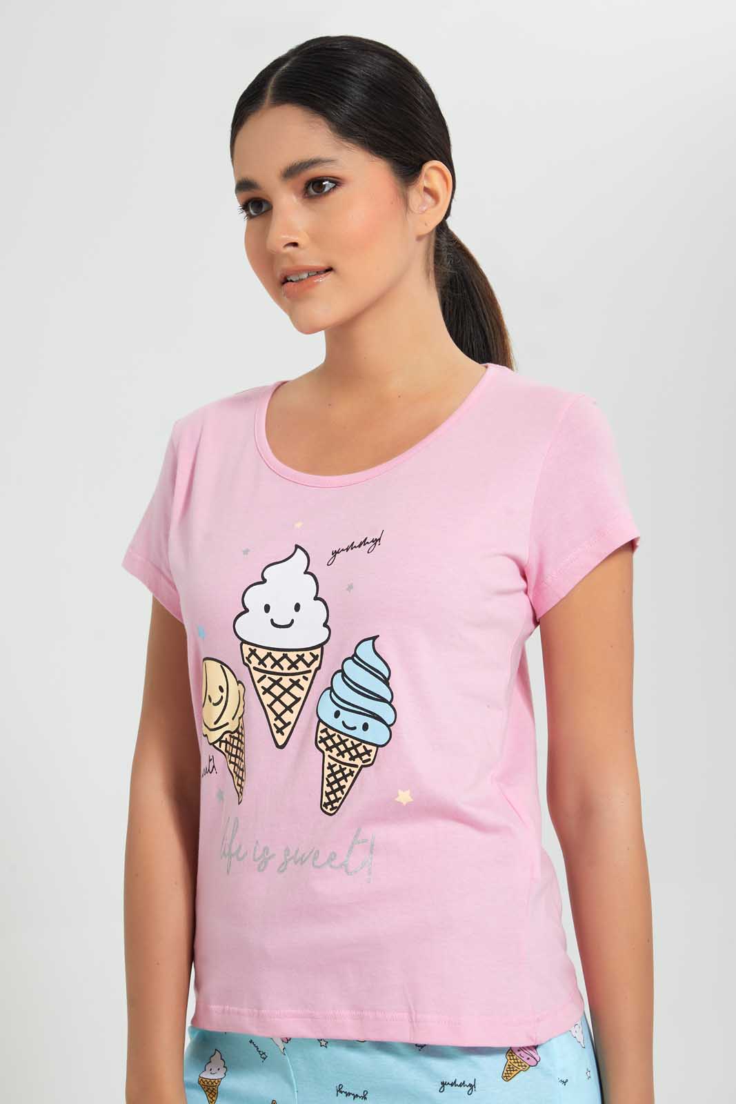 Redtag-Pink-Printed-Pyjama-Set-Pyjama-Sets-Women's-
