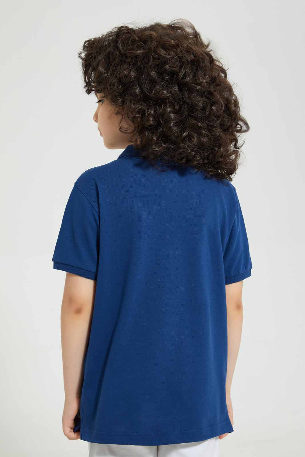 Navy Spiderman Polo Shirt