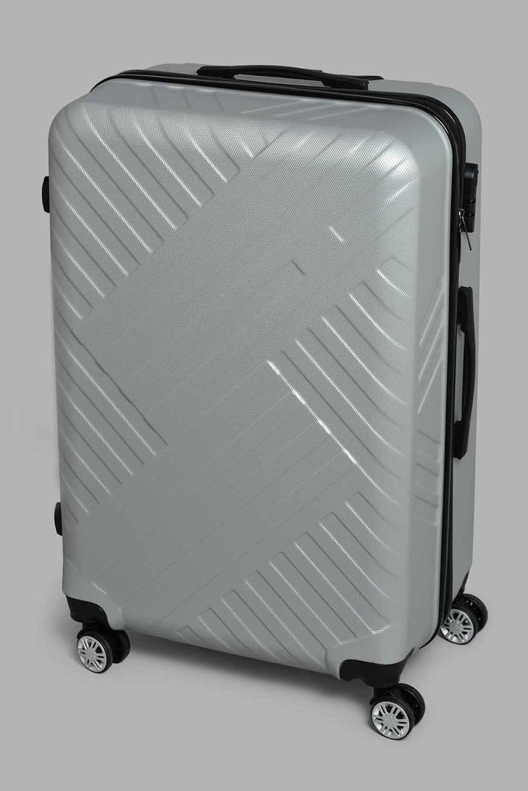 Redtag-Silver-Color-(24-Inch)-Abs-Hard-Trolley-Case-Category:Luggage-Trolleys,-Colour:Silver,-Filter:Travel-Accessories,-LUG-Luggage-Trolleys,-New-In,-New-In-LUG-ACC,-Non-Sale,-S22C,-Section:Homewares,-Section:Travel-Travel-Accessories-