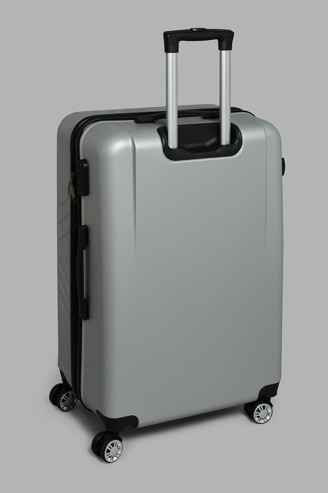 Redtag-Silver-Color-(24-Inch)-Abs-Hard-Trolley-Case-Category:Luggage-Trolleys,-Colour:Silver,-Filter:Travel-Accessories,-LUG-Luggage-Trolleys,-New-In,-New-In-LUG-ACC,-Non-Sale,-S22C,-Section:Homewares,-Section:Travel-Travel-Accessories-