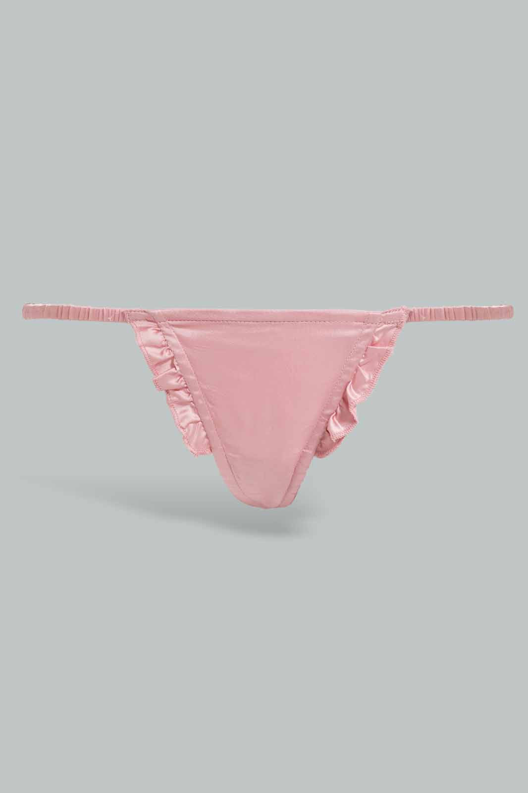 Redtag-Blush-Plain-Babydoll-With-Thong-Category:Babydolls,-Colour:Pink,-Deals:New-In,-Filter:Women's-Clothing,-New-In-Women-APL,-Non-Sale,-S22D,-Section:Women,-Women-Babydolls--
