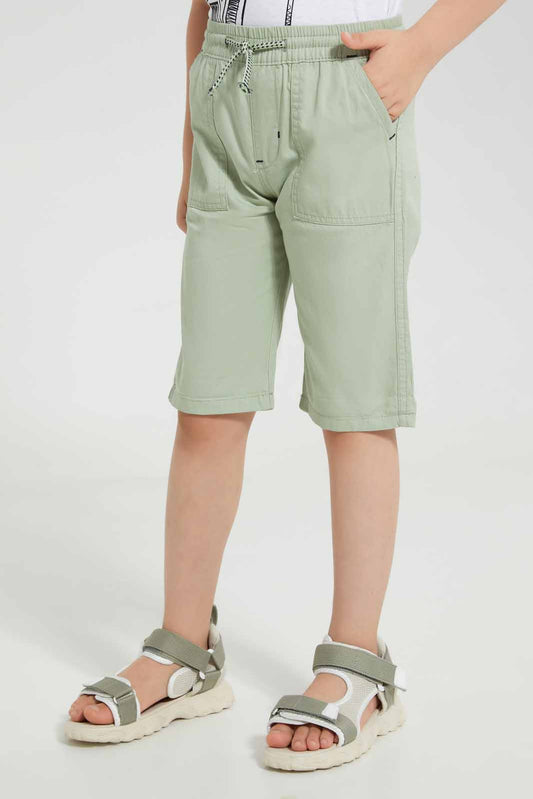 Redtag-Mint-Pullon-Short-Chino-Shorts-Boys-2 to 8 Years