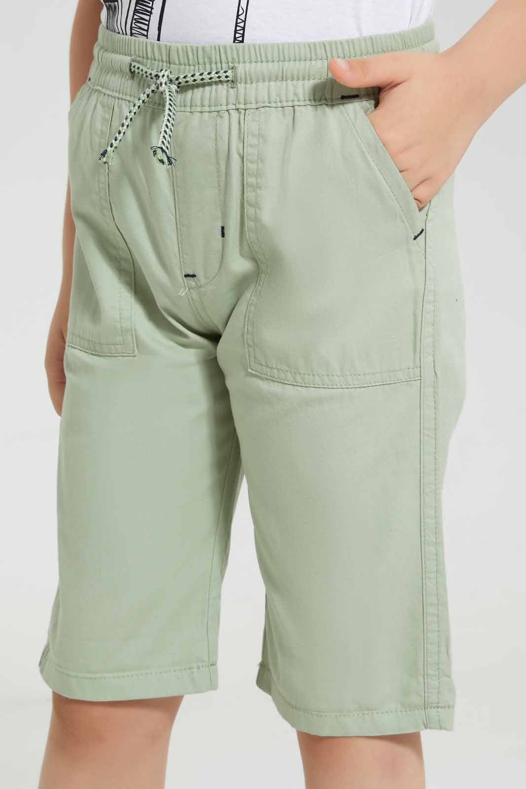 Redtag-Mint-Pullon-Short-Chino-Shorts-Boys-2 to 8 Years