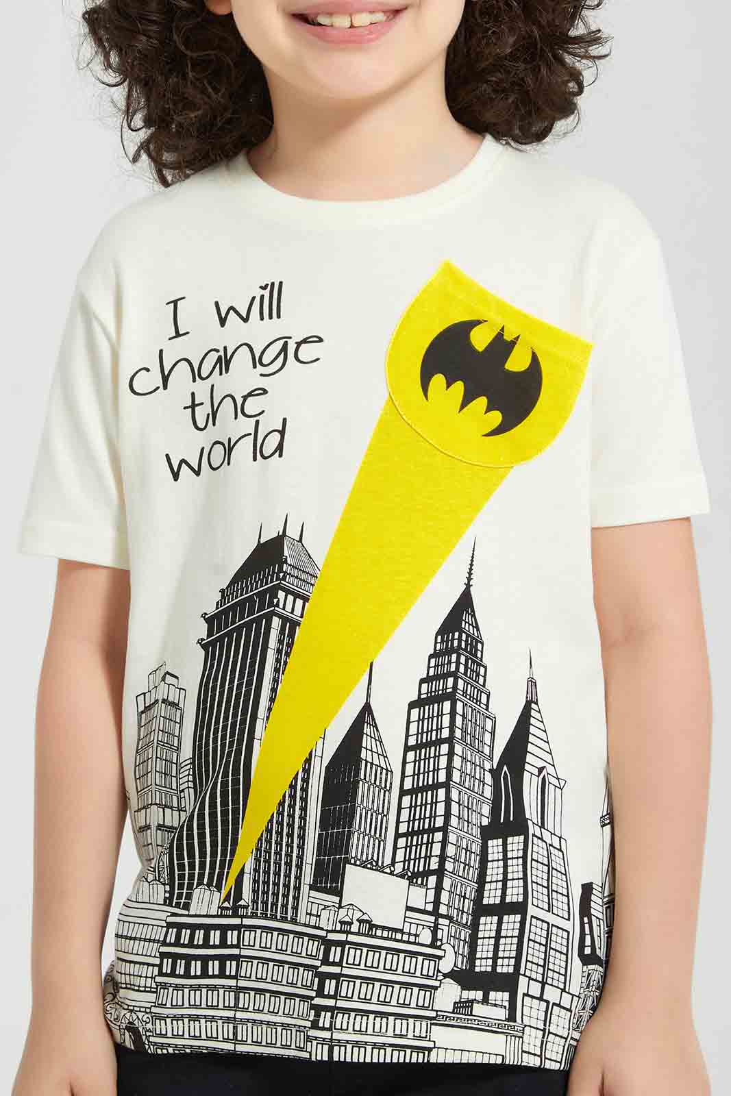 White Batman Pocket T-Shirt