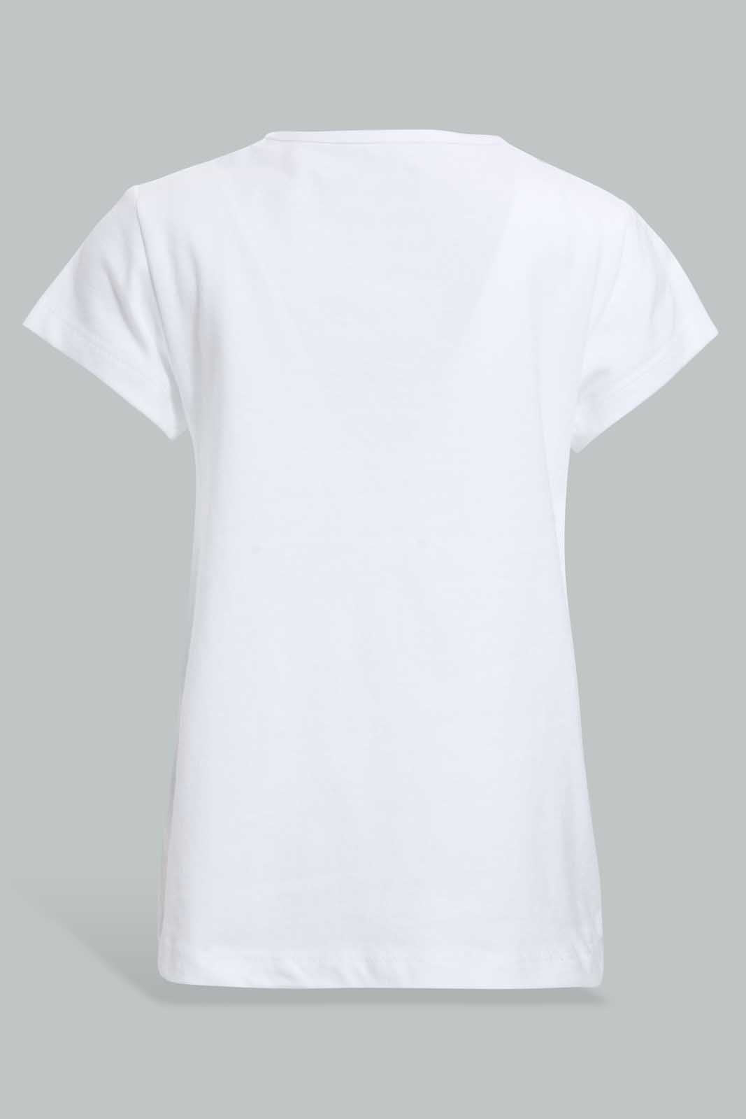 Redtag-White-Apple-Pleacement-Print-T-Shirt-Graphic-T-Shirts-Infant-Girls-3 to 24 Months
