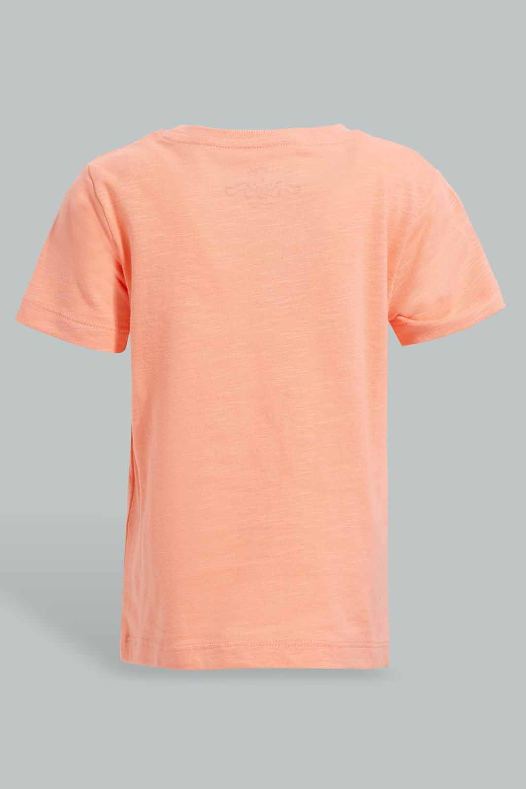 Redtag-Pink-And-Green-Slub-T-Shirt-(2-Pack)-Category:T-Shirts,-Colour:Pink,-Filter:Infant-Boys-(3-to-24-Mths),-INB-T-Shirts,-New-In,-New-In-INB-APL,-Non-Sale,-S22C,-Section:Kidswear,-VLM-Infant-Boys-