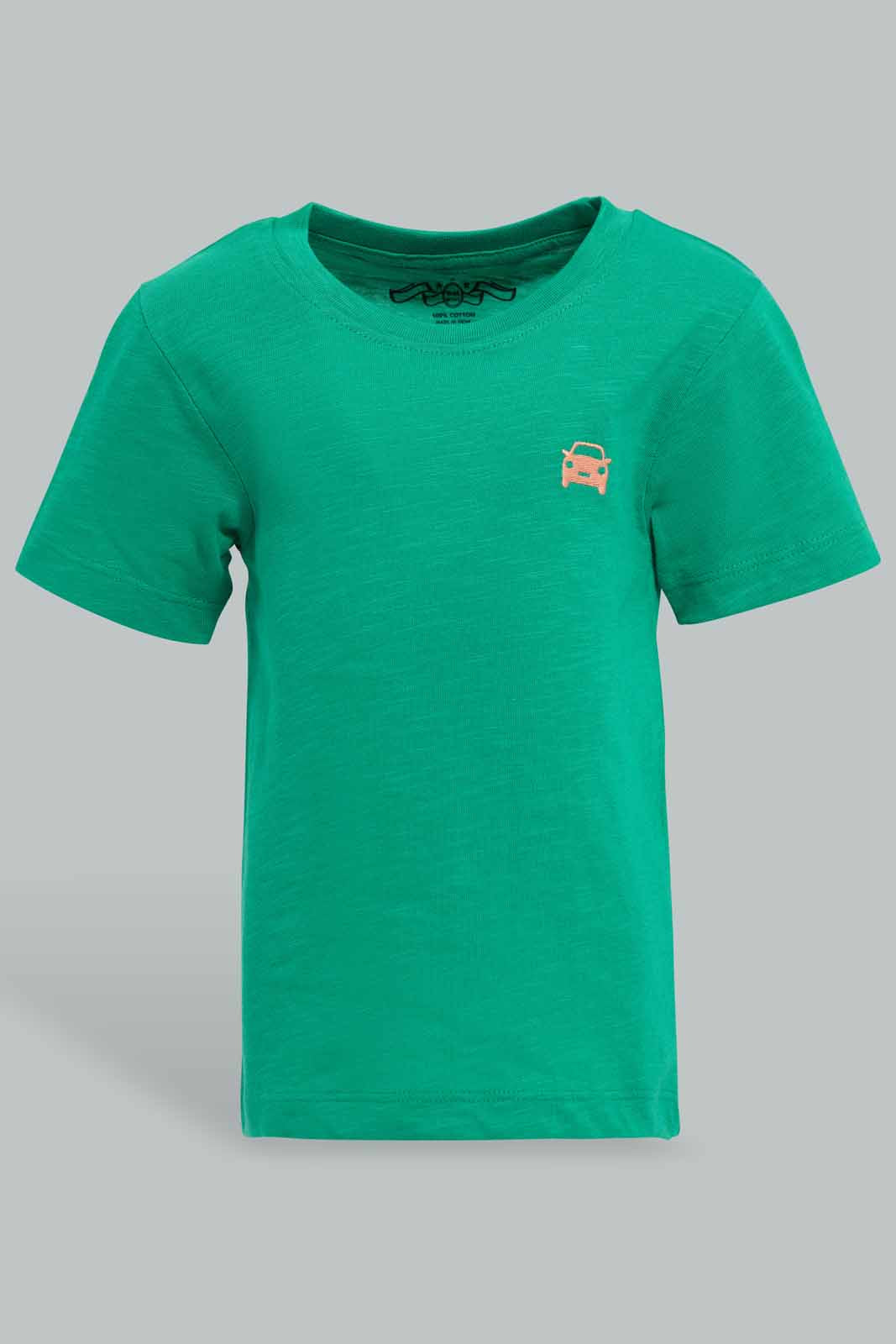 Redtag-Pink-And-Green-Slub-T-Shirt-(2-Pack)-Category:T-Shirts,-Colour:Pink,-Filter:Infant-Boys-(3-to-24-Mths),-INB-T-Shirts,-New-In,-New-In-INB-APL,-Non-Sale,-S22C,-Section:Kidswear,-VLM-Infant-Boys-