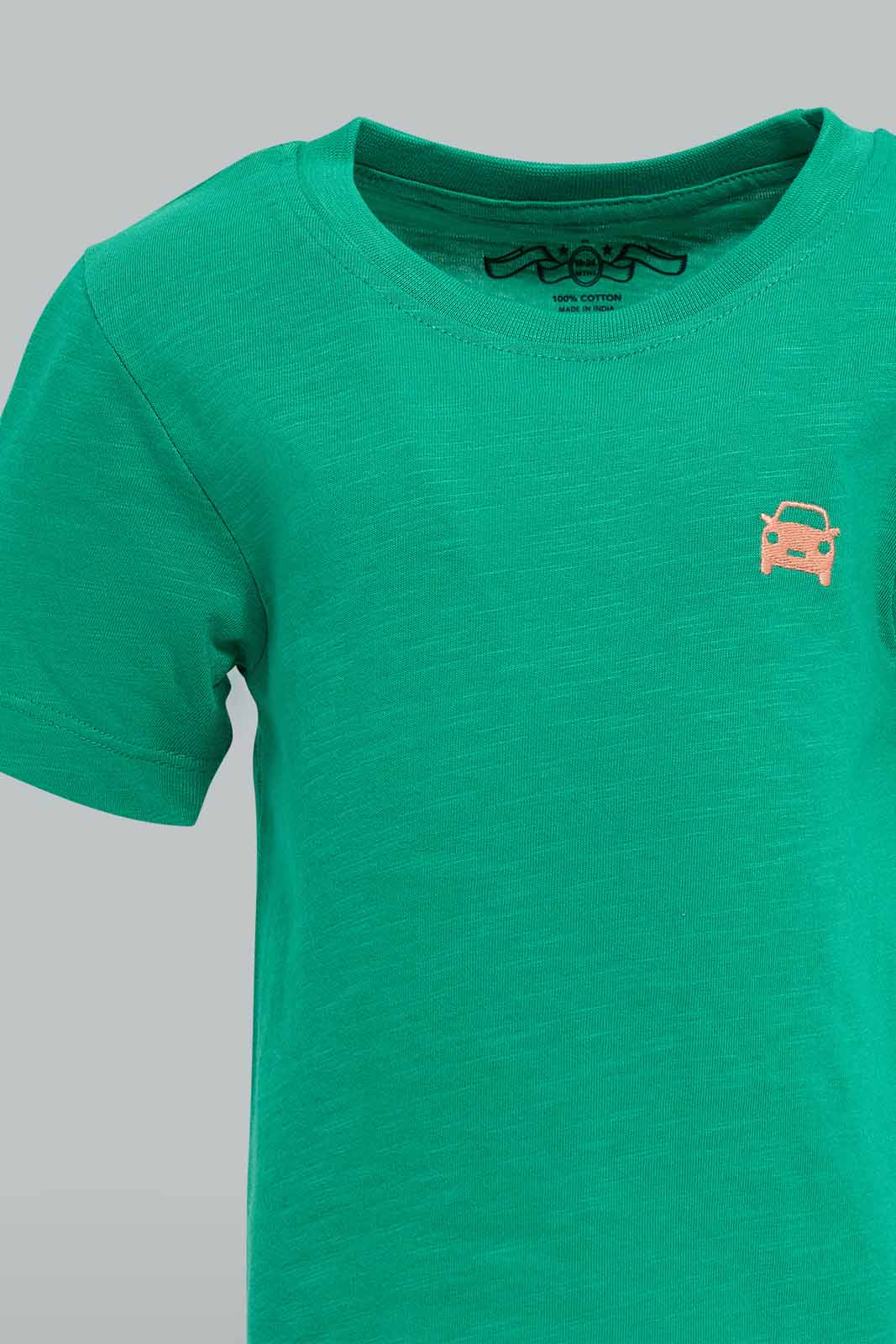 Redtag-Pink-And-Green-Slub-T-Shirt-(2-Pack)-Category:T-Shirts,-Colour:Pink,-Filter:Infant-Boys-(3-to-24-Mths),-INB-T-Shirts,-New-In,-New-In-INB-APL,-Non-Sale,-S22C,-Section:Kidswear,-VLM-Infant-Boys-
