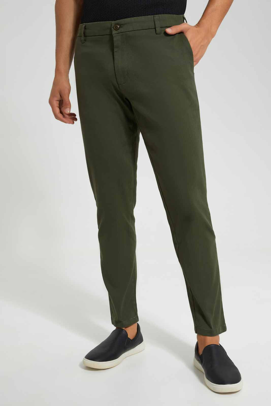 Redtag-Olive-Chino-Pant-Category:Trousers,-Colour:Olive,-Deals:New-In,-Filter:Men's-Clothing,-Men-Trousers,-New-In-Men-APL,-Non-Sale,-S22C,-Section:Men,-TBL-Men's-