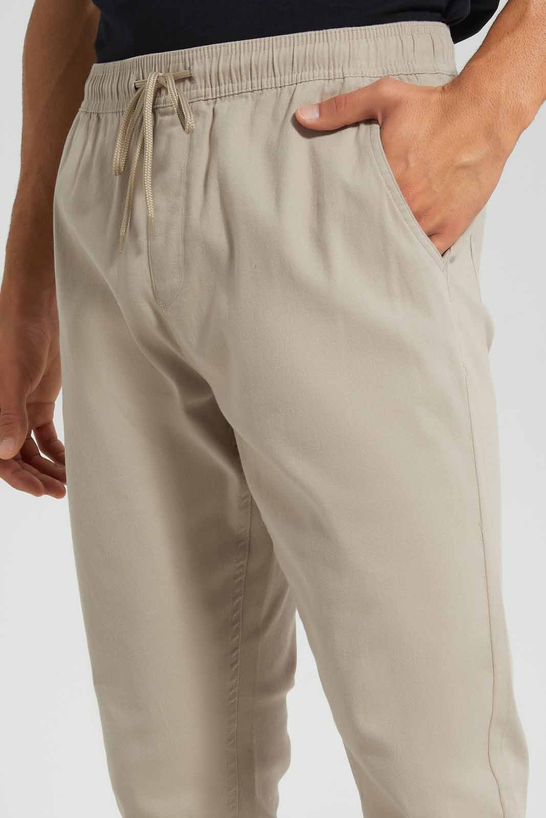 Redtag-Beige-Slim-Fit-Jogger-Category:Trousers,-Colour:Beige,-Deals:New-In,-Filter:Men's-Clothing,-Men-Trousers,-New-In-Men-APL,-Non-Sale,-S22C,-Section:Men,-TBL-Men's-