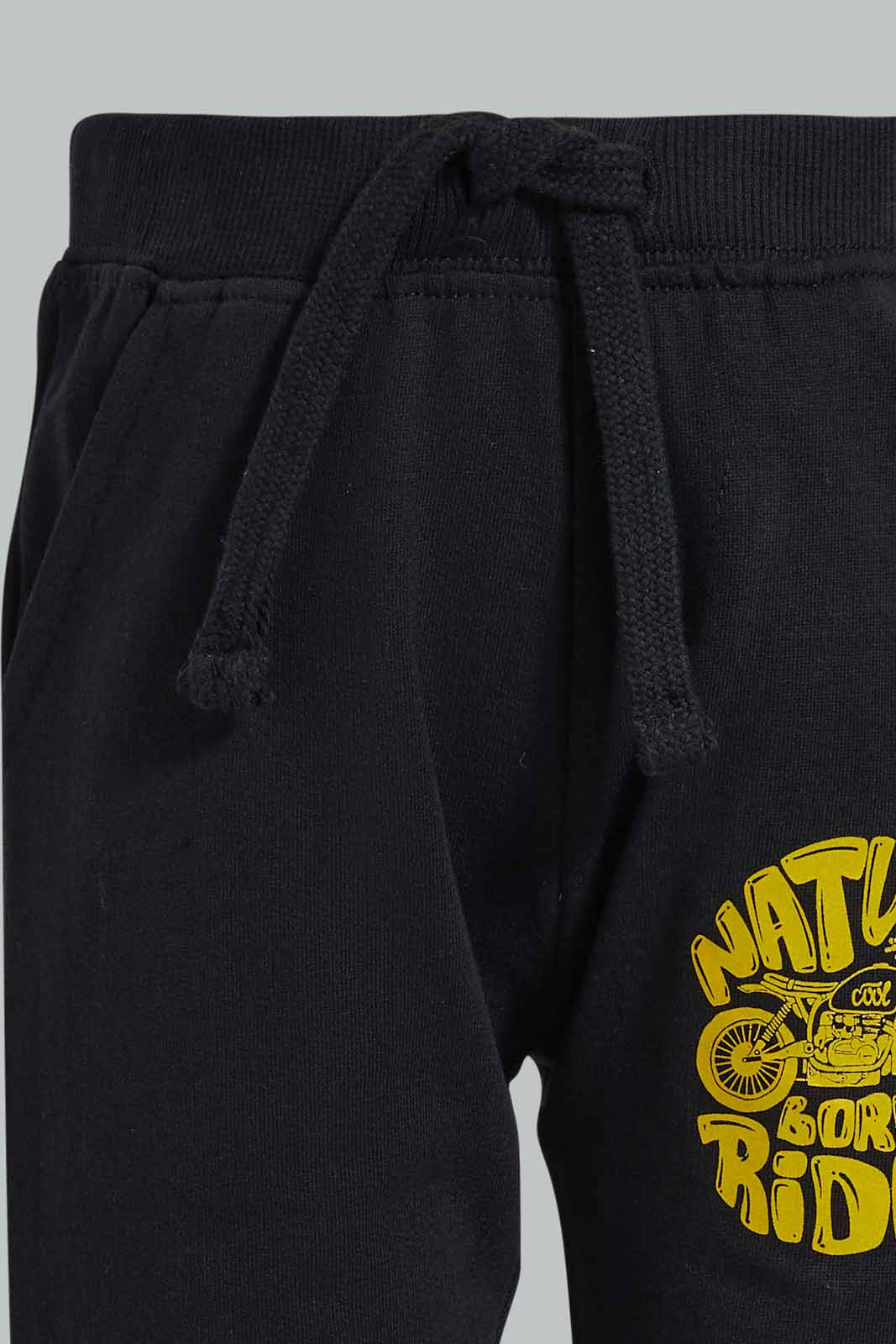 Redtag-Black-Active-Pants-With-Placement-Print-Active-Pants-Infant-Boys-3 to 24 Months