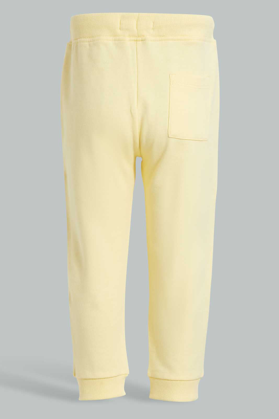 Redtag-Yellow-Active-Pant-Joggers-Infant-Boys-3 to 24 Months