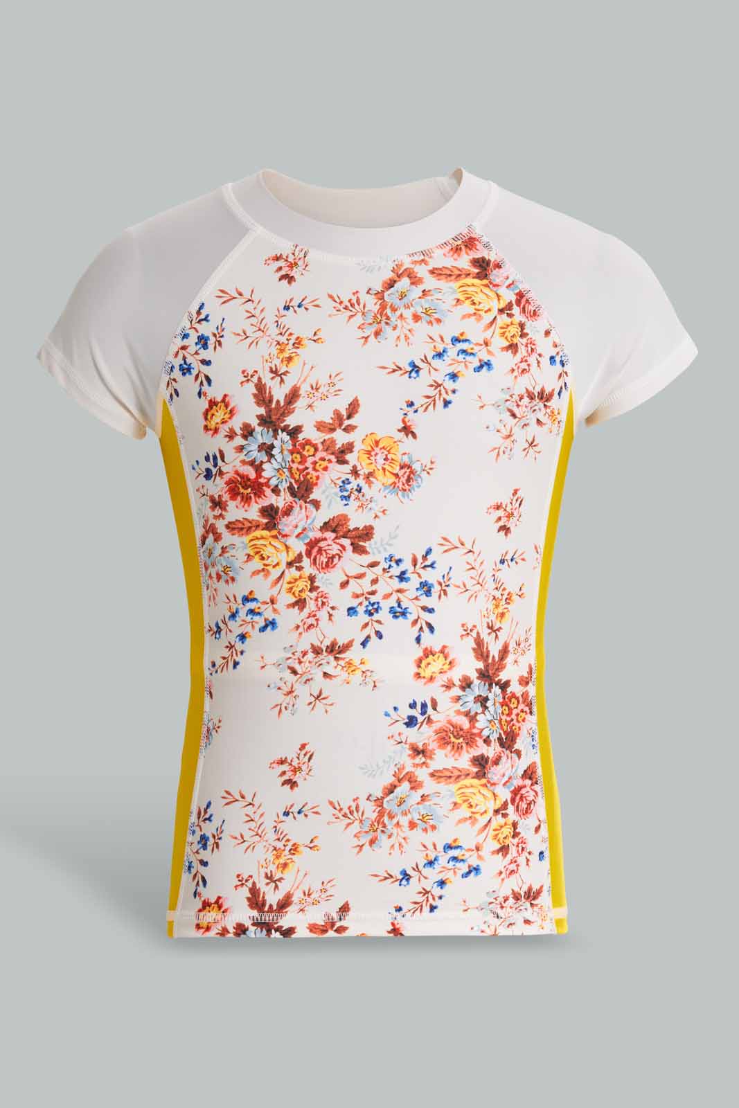 Redtag-White-Floral-Set-Swimwear-Category:Swimwear,-Colour:Assorted,-Filter:Senior-Girls-(9-to-14-Yrs),-GSR-Swimwear,-New-In,-New-In-GSR,-Non-Sale,-S22D,-Section:Kidswear-Senior-Girls-