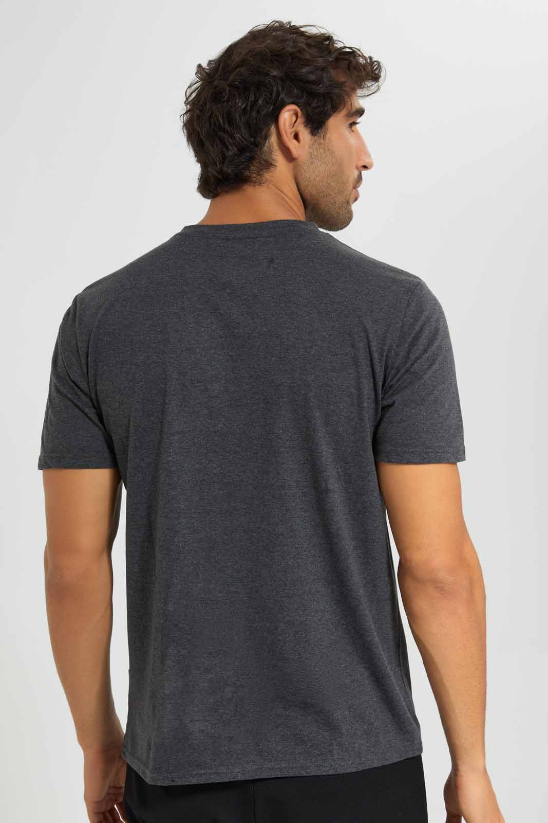 Redtag-Charcoal-Graphic-T-Shirt-Category:T-Shirts,-Colour:Charcoal,-Deals:New-In,-Filter:Men's-Clothing,-Men-T-Shirts,-New-In-Men-APL,-Non-Sale,-S22C,-Section:Men,-TBL-Men's-