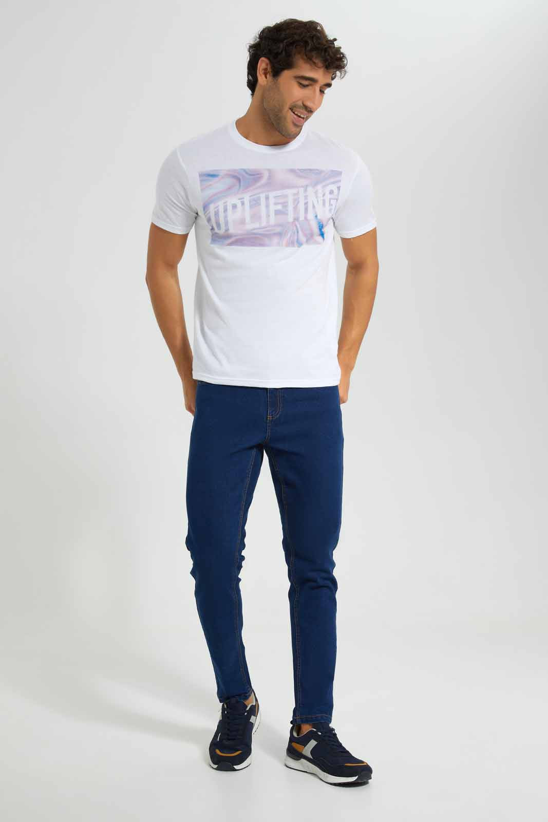 Redtag-White-Graphic-T-Shirt-Category:T-Shirts,-Colour:White,-Deals:4-For-90,-Deals:New-In,-Filter:Men's-Clothing,-Men-T-Shirts,-New-In-Men-APL,-S22C,-Section:Men,-TBL-Men's-