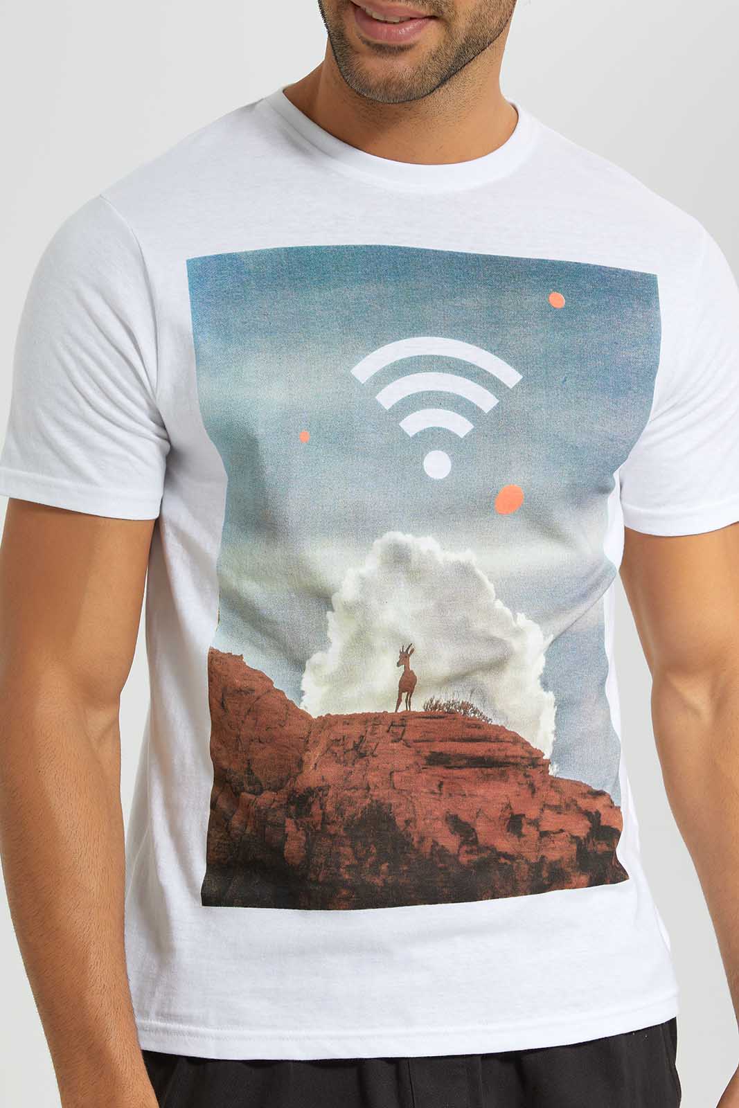Redtag-White-Graphic-T-Shirt-Category:T-Shirts,-Colour:White,-Deals:4-For-90,-Deals:New-In,-Filter:Men's-Clothing,-Men-T-Shirts,-New-In-Men-APL,-S22C,-Section:Men,-TBL-Men's-