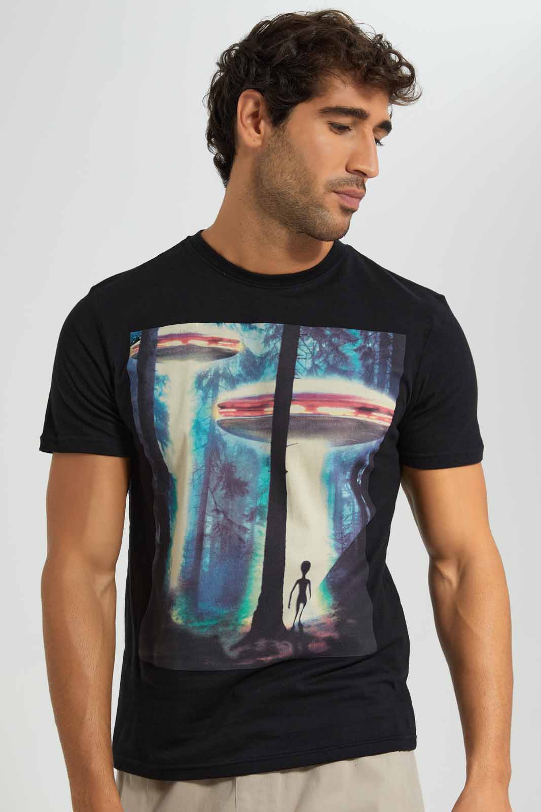 Redtag-Black-Graphic-T-Shirt-Category:T-Shirts,-Colour:Black,-Deals:4-For-90,-Deals:New-In,-Filter:Men's-Clothing,-Men-T-Shirts,-New-In-Men-APL,-S22C,-Section:Men,-TBL-Men's-