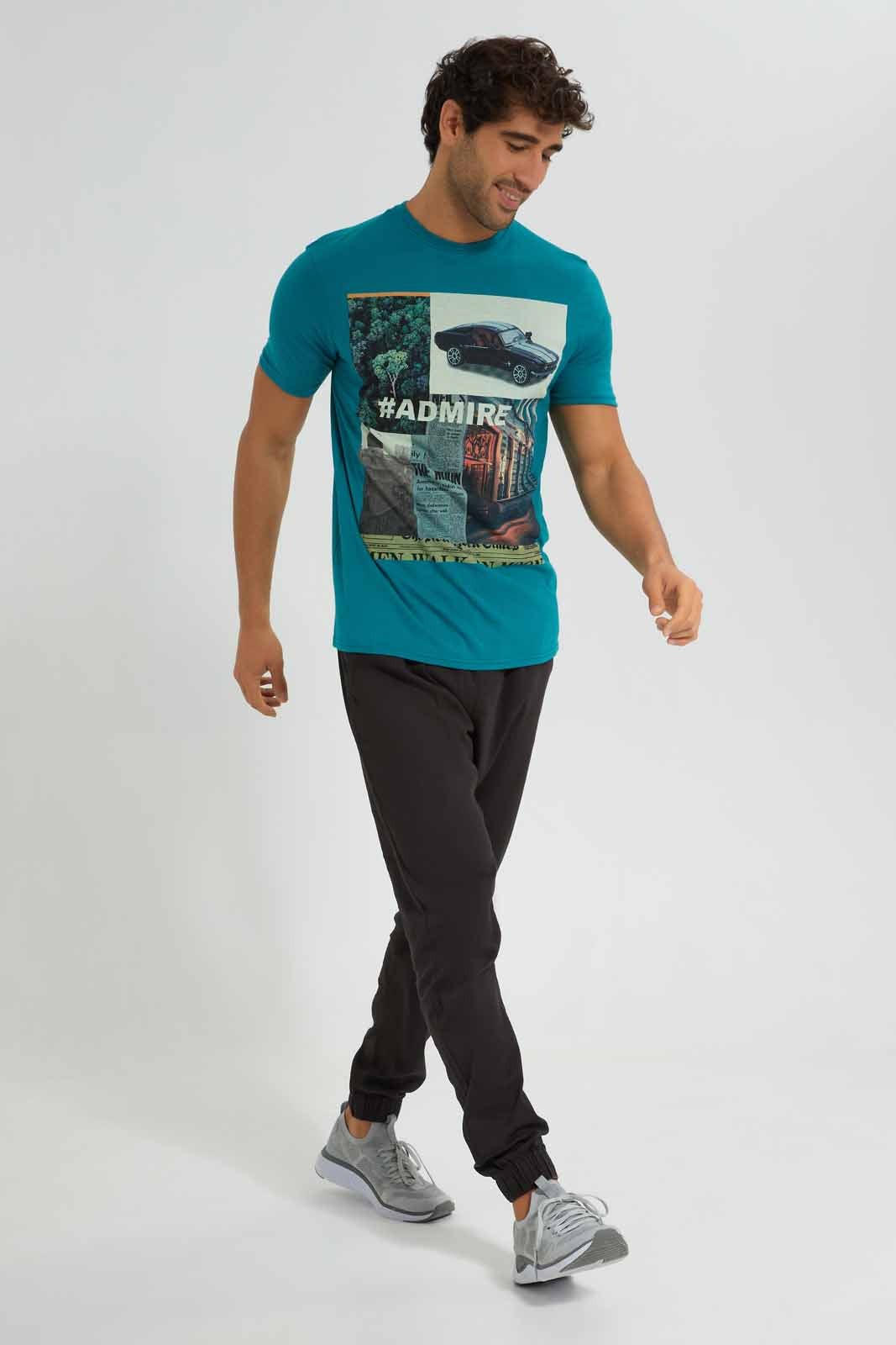 Redtag-Green-Graphic-T-Shirt-Category:T-Shirts,-Colour:Green,-Deals:4-For-90,-Deals:New-In,-Filter:Men's-Clothing,-Men-T-Shirts,-New-In-Men-APL,-S22C,-Section:Men,-TBL-Men's-