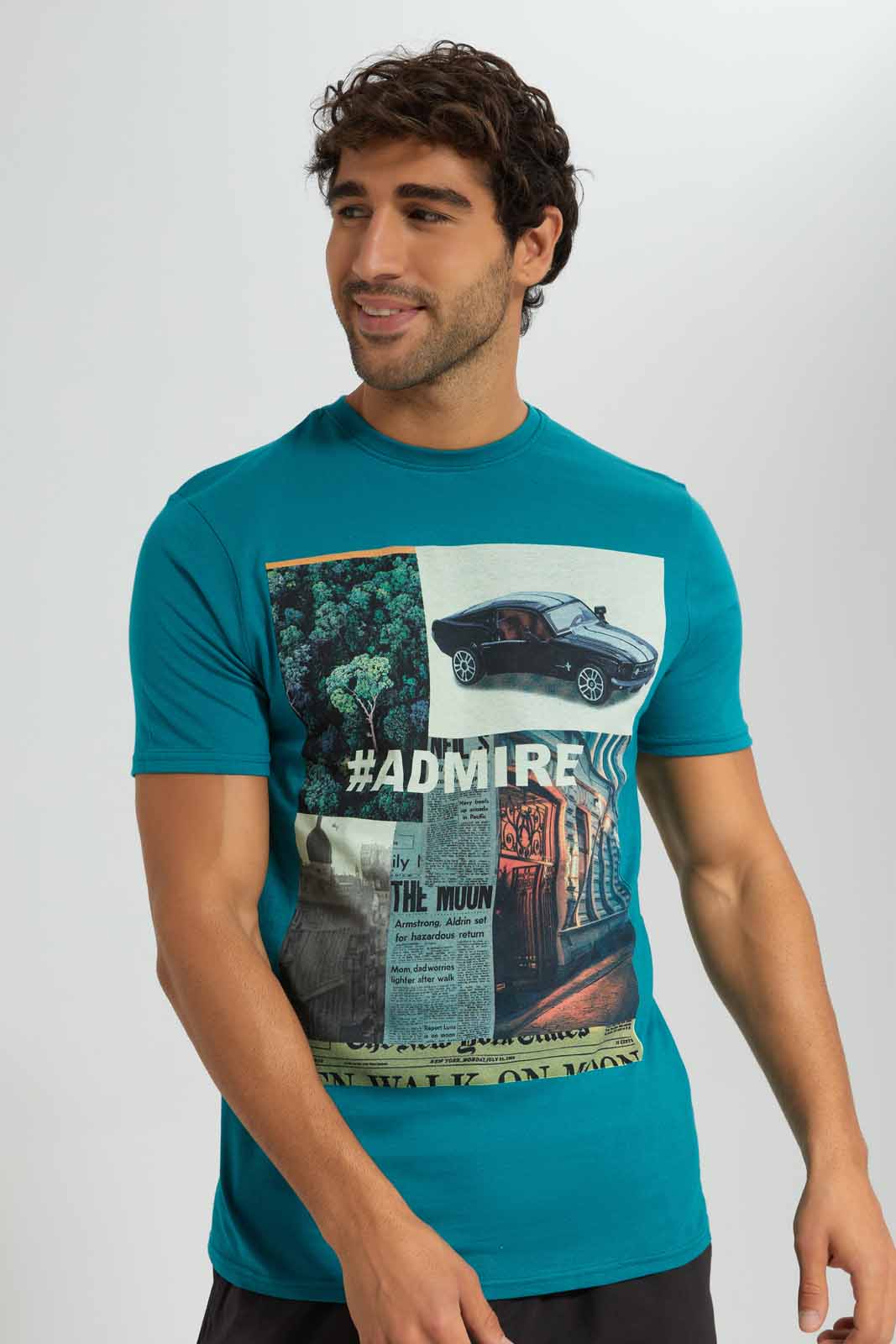 Redtag-Green-Graphic-T-Shirt-Category:T-Shirts,-Colour:Green,-Deals:4-For-90,-Deals:New-In,-Filter:Men's-Clothing,-Men-T-Shirts,-New-In-Men-APL,-S22C,-Section:Men,-TBL-Men's-