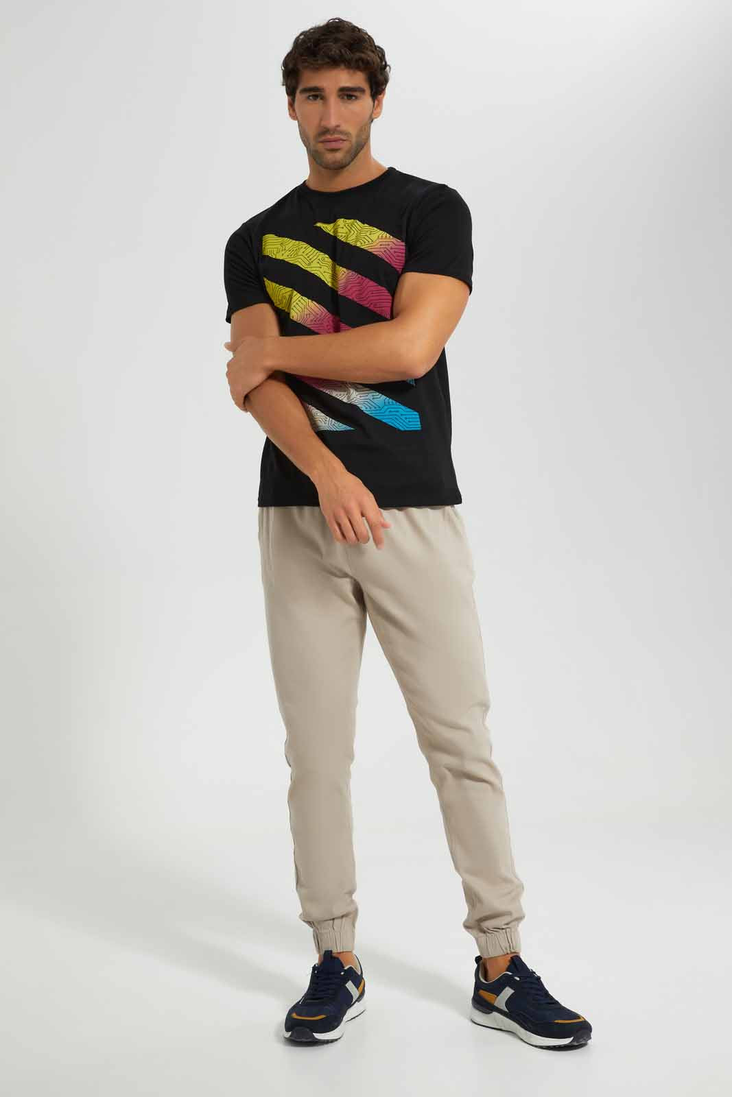 Redtag-Black-Graphic-T-Shirt-Category:T-Shirts,-Colour:Black,-Deals:4-For-90,-Deals:New-In,-Filter:Men's-Clothing,-Men-T-Shirts,-New-In-Men-APL,-S22C,-Section:Men,-TBL-Men's-