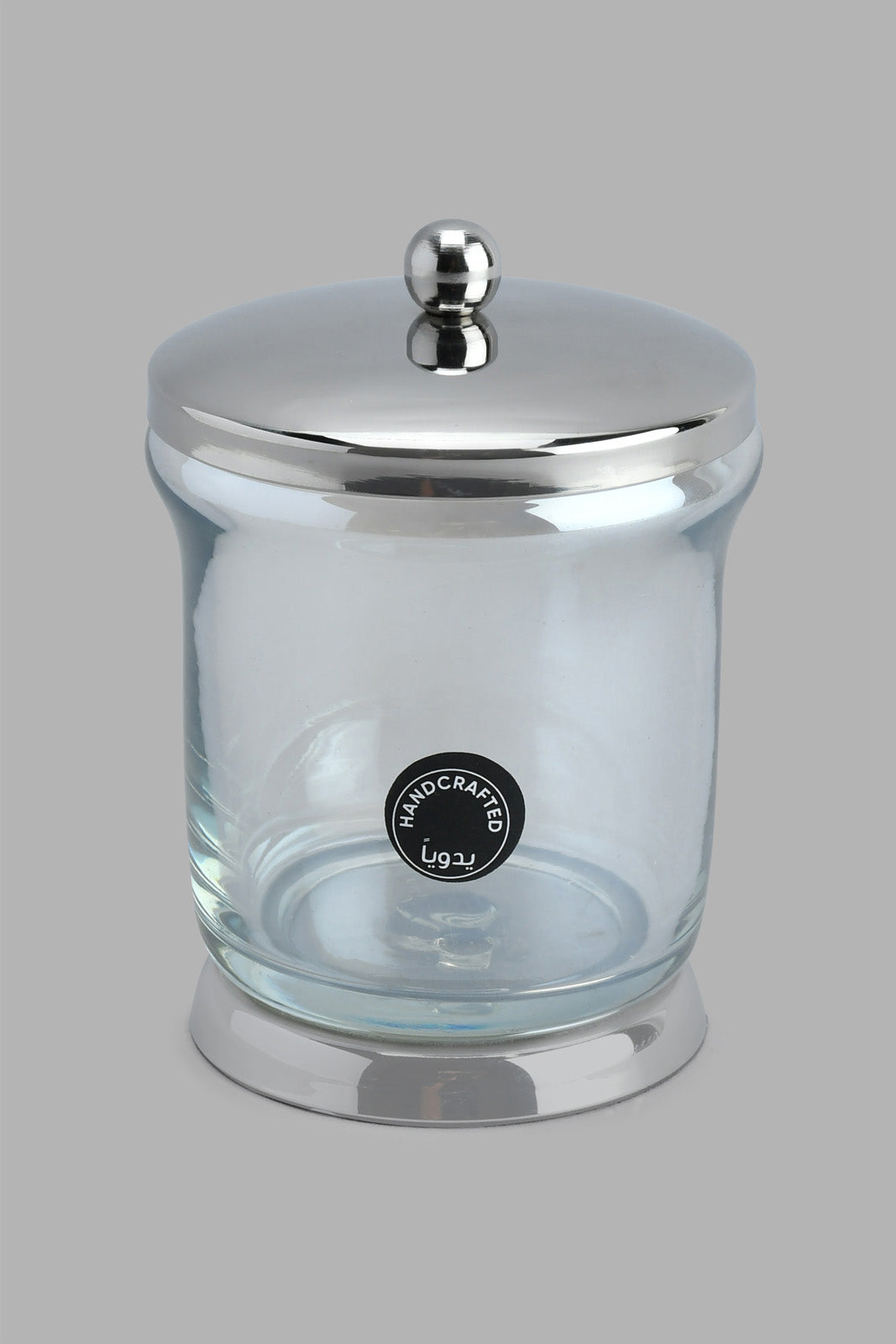 Silver Cotton Jar