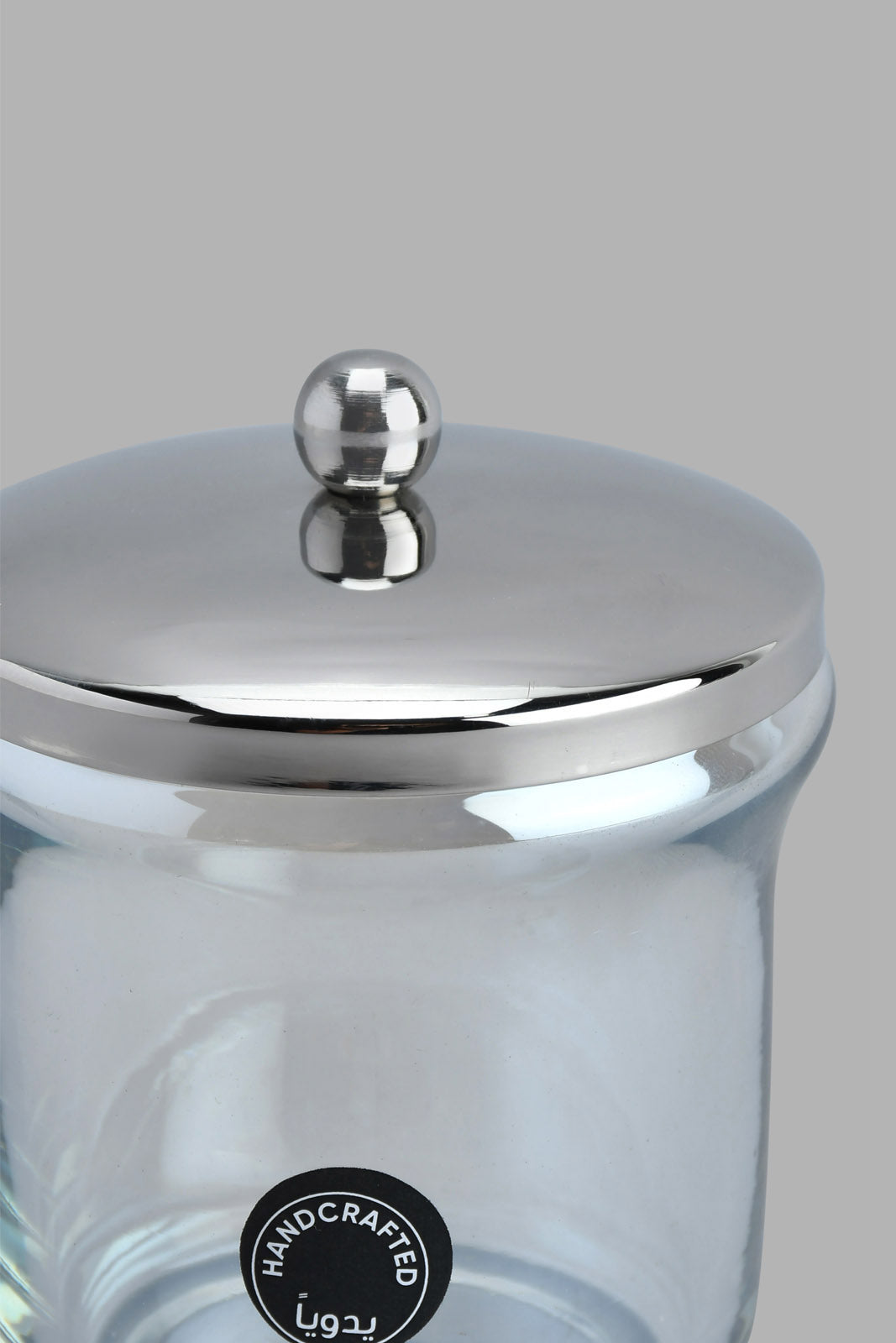 Silver Cotton Jar