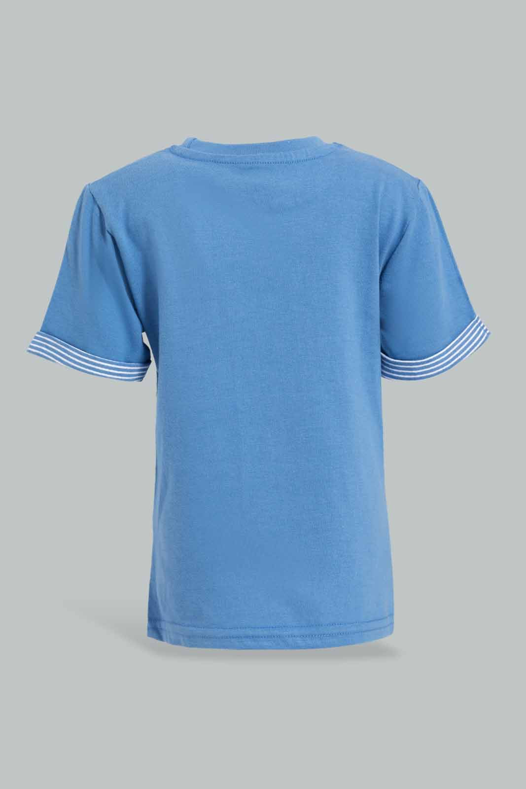 Redtag-Navy-Short-Contrast-Sleeve-Tshirt-Bundle,-Category:T-Shirts,-Colour:Navy,-Deals:4-For-90,-Deals:New-In,-Filter:Infant-Boys-(3-to-24-Mths),-INB-T-Shirts,-New-In-INB-APL,-S22D,-Section:Boys-(0-to-14Yrs),-TBL-Infant-Boys-
