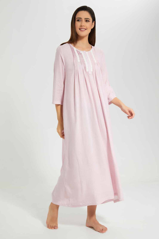 Redtag-Assorted-Floral-Printed-Nightgown-Category:Nightgowns,-Colour:Assorted,-Filter:Women's-Clothing,-Non-Sale,-S22C,-Section:Women,-Women-Nightgowns--