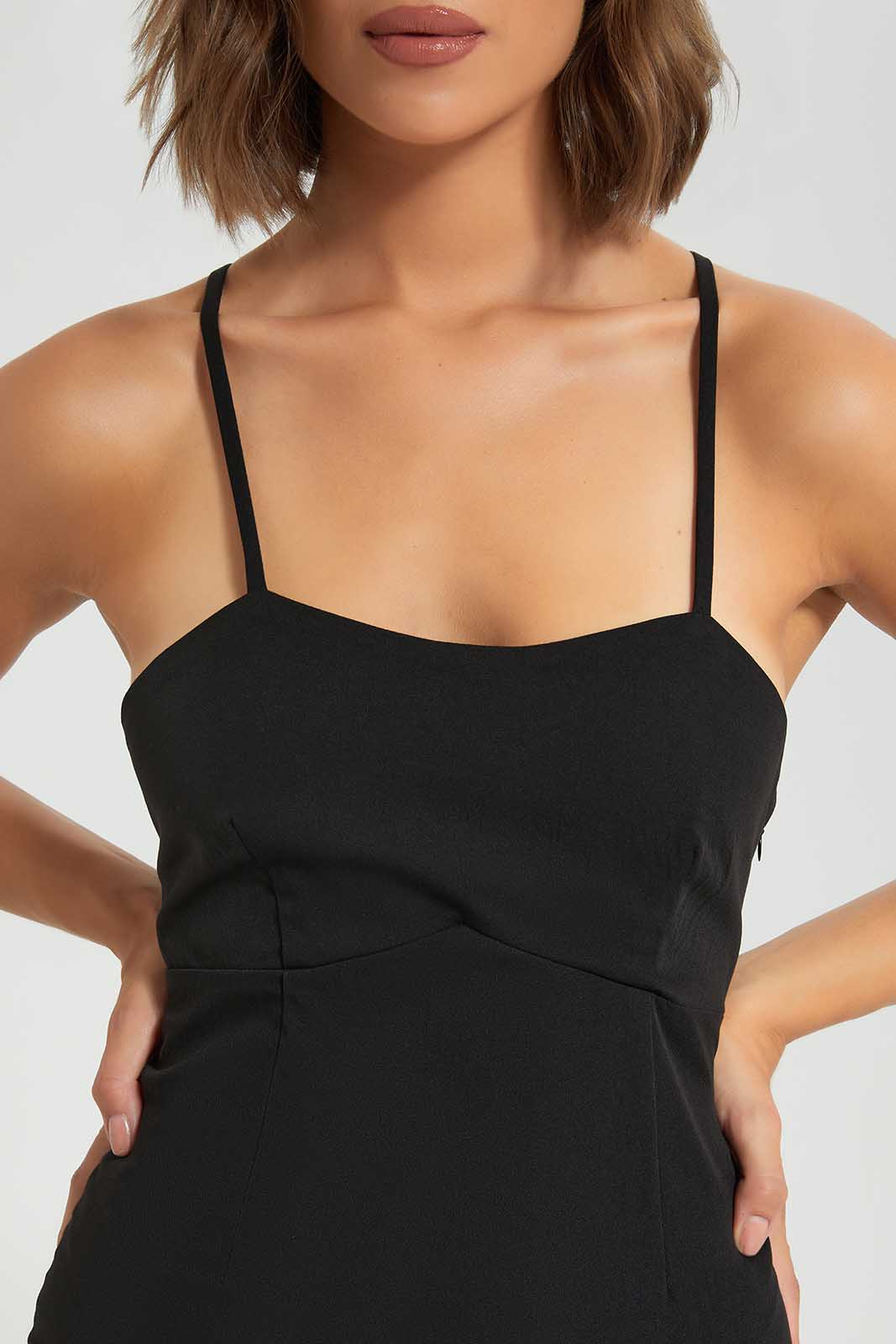 Redtag-Black-Sleeveless-Dress-Category:Dresses,-Colour:Black,-Deals:New-In,-Filter:Women's-Clothing,-LEC,-LEC-Dresses,-New-In-LEC-APL,-Non-Sale,-Section:Women,-W22O-Women's-